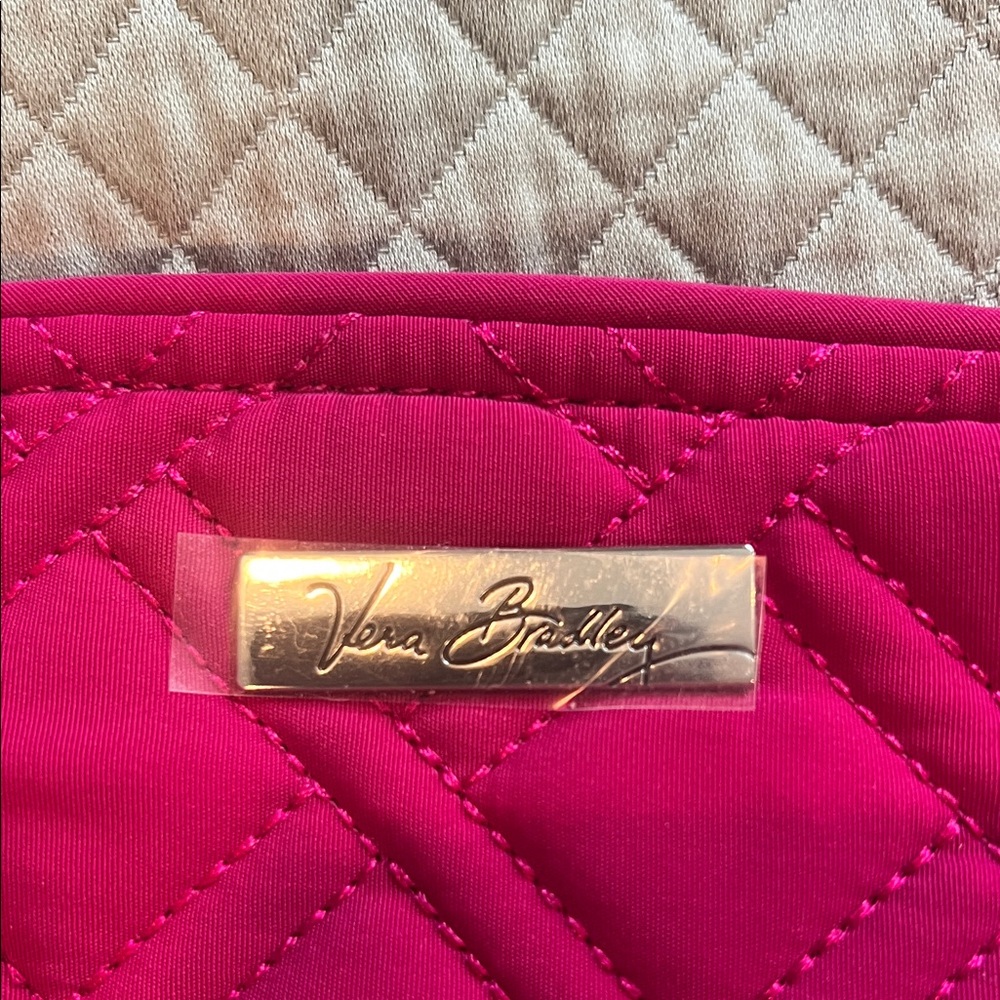 Vera Bradley Glenna Magenta Quilted Tote - Picture 2 of 5